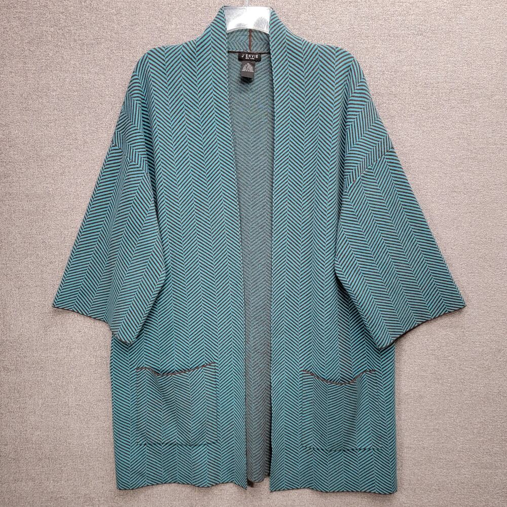 J'ENVIE OPEN CARDIGAN SWEATER,  SIZE XL